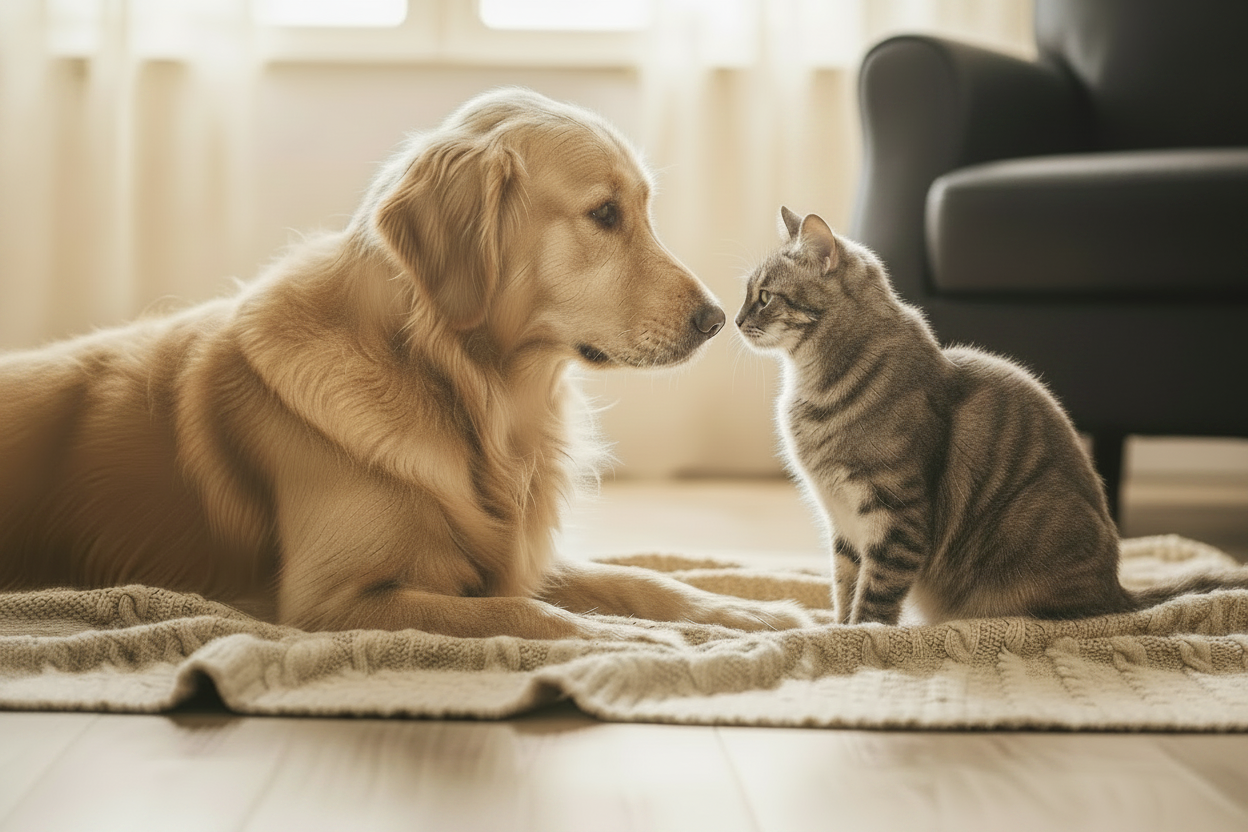 Golden & Cat - Original Crisp, Black Sofa